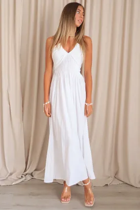 Alessandra Midi Dress - White