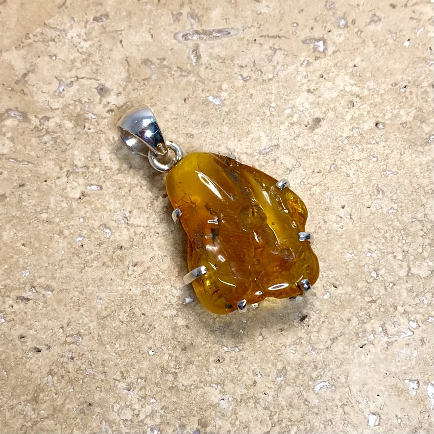 Amber Pendant - Raw