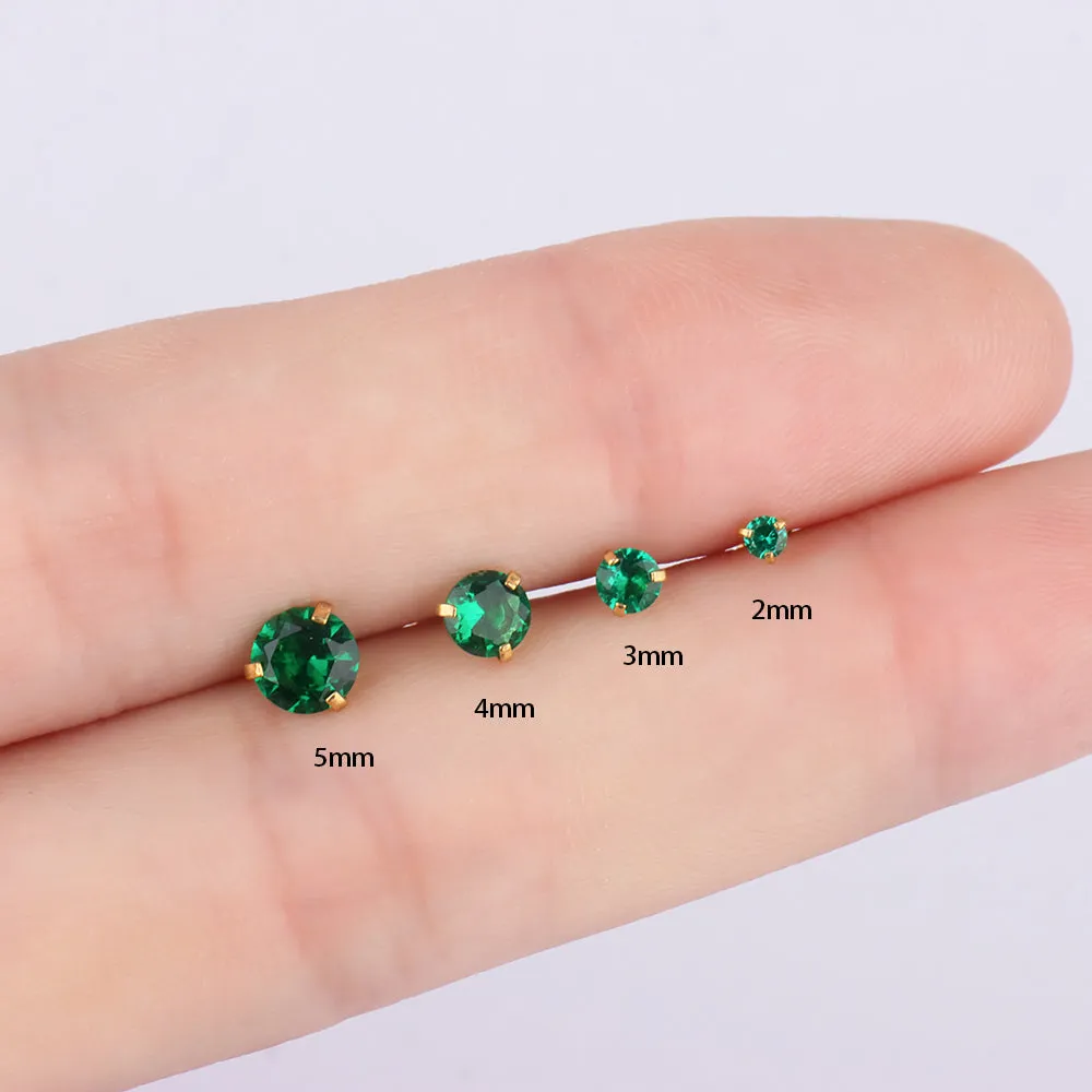 Green Gem Stud