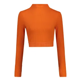 KYLA BASIC FUNNEL NECK ORANGE