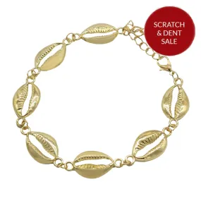 Lizzie Gold Shell Anklet - Sample