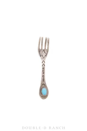 Pin, Hat, Novelty, Fork, Turquoise, Contemporary, 768