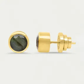 SIGNATURE MIDI KNOCKOUT STUD (LABRADORITE) - DEAN DAVIDSON