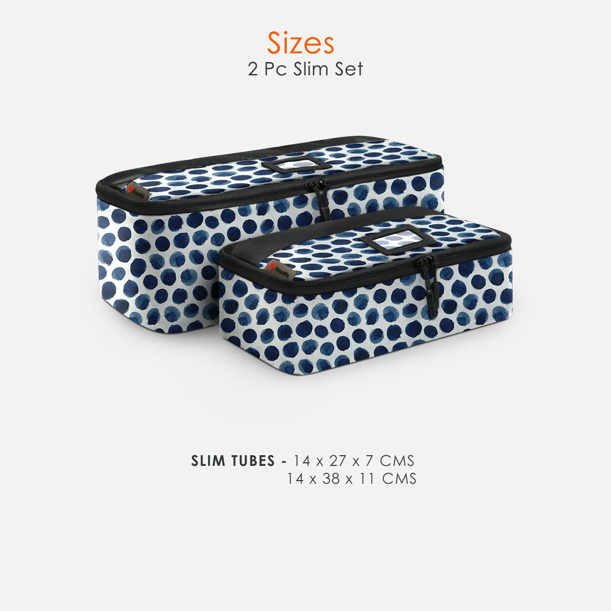 Sustainable  Packing Cubes - 2 Piece Slim Set