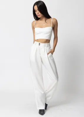 THE CUPRO SILKY PLEATED PANT